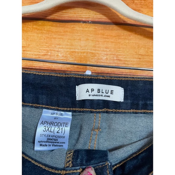 AP blue by aphrodite distressed skinny jeans size 3X - Picture 4 of 9